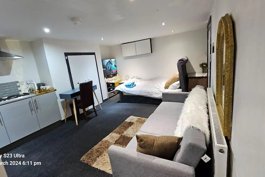 리즈 A Cosy Deluxe Size Studio With Queen Size And Sofa Bed 아파트 영국